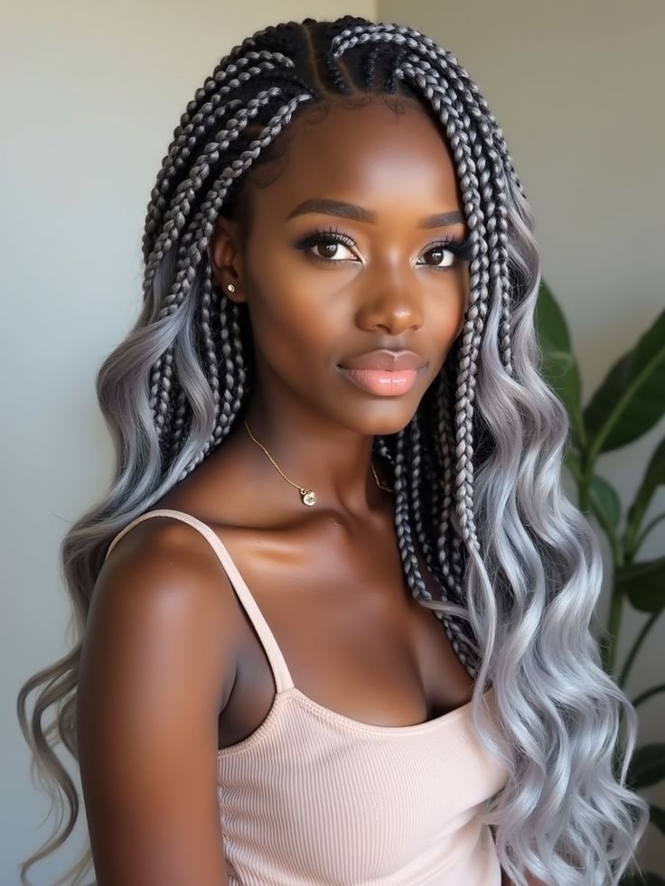 Classic Look With Gray Braiding