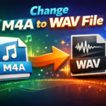 change m4a to wav file