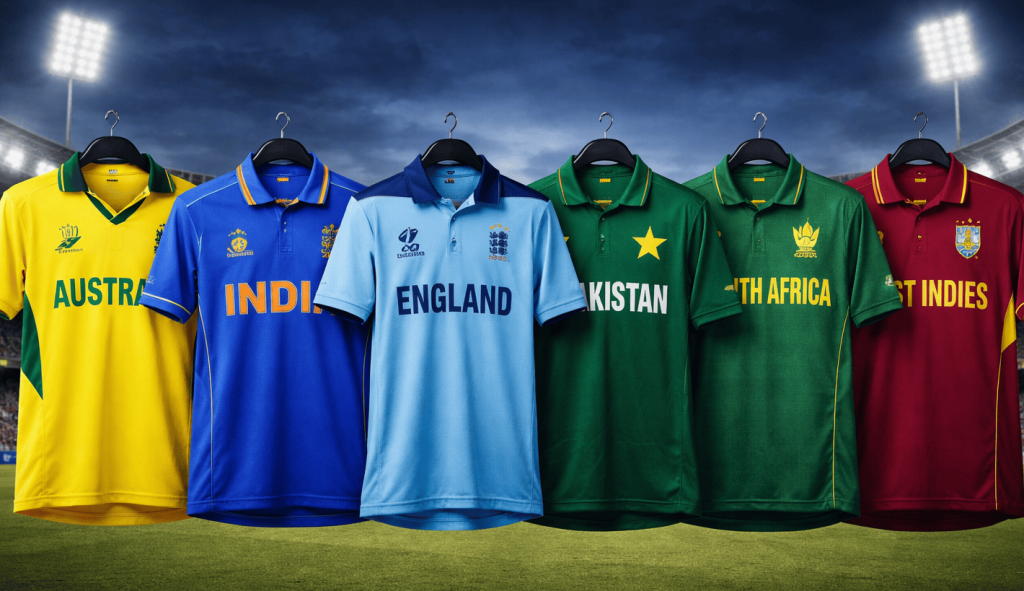 Exploring Cricket Shirts Around the World: Designs, Technology, and Identity of Every Cricket Nation