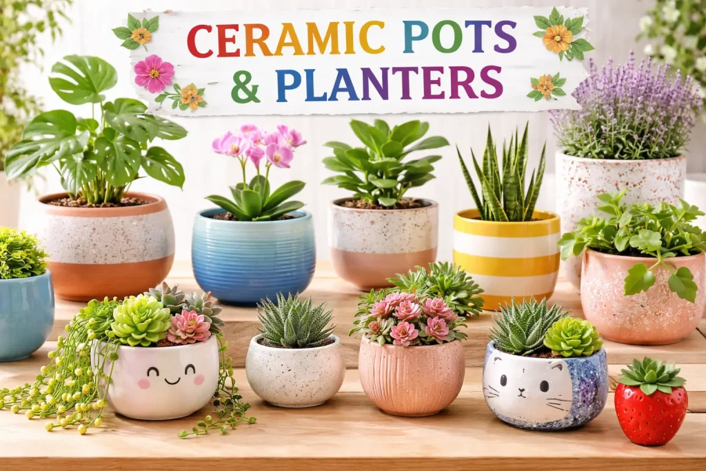 Decorating Tips Using Ceramic Pots and Planters for Small Spaces