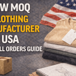 low moq clothing manufacturer usa