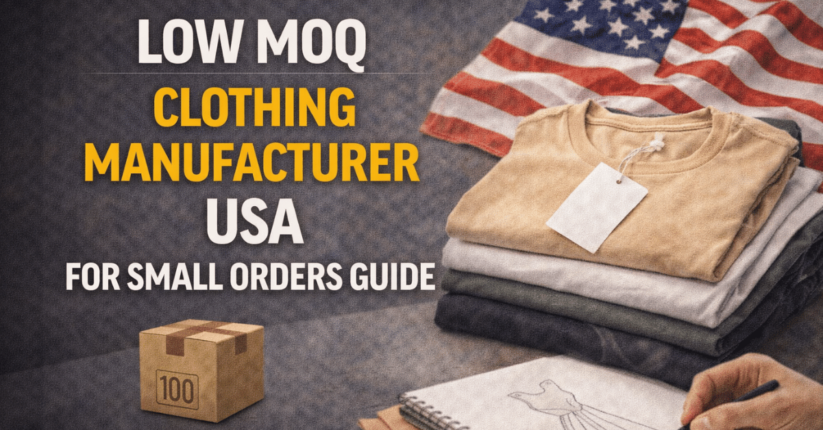 Low MOQ Clothing Manufacturer USA for Small Orders Guide