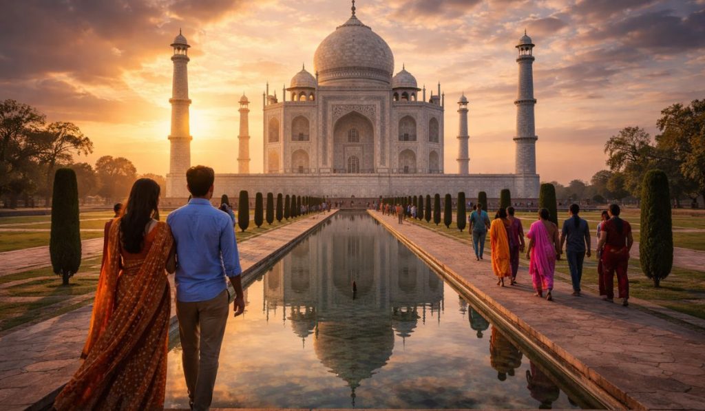 taj mahal sunrise tour