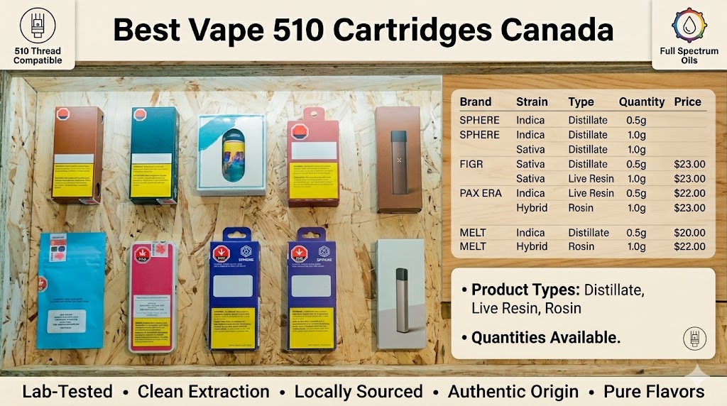 best Vape 510 cartridges canada