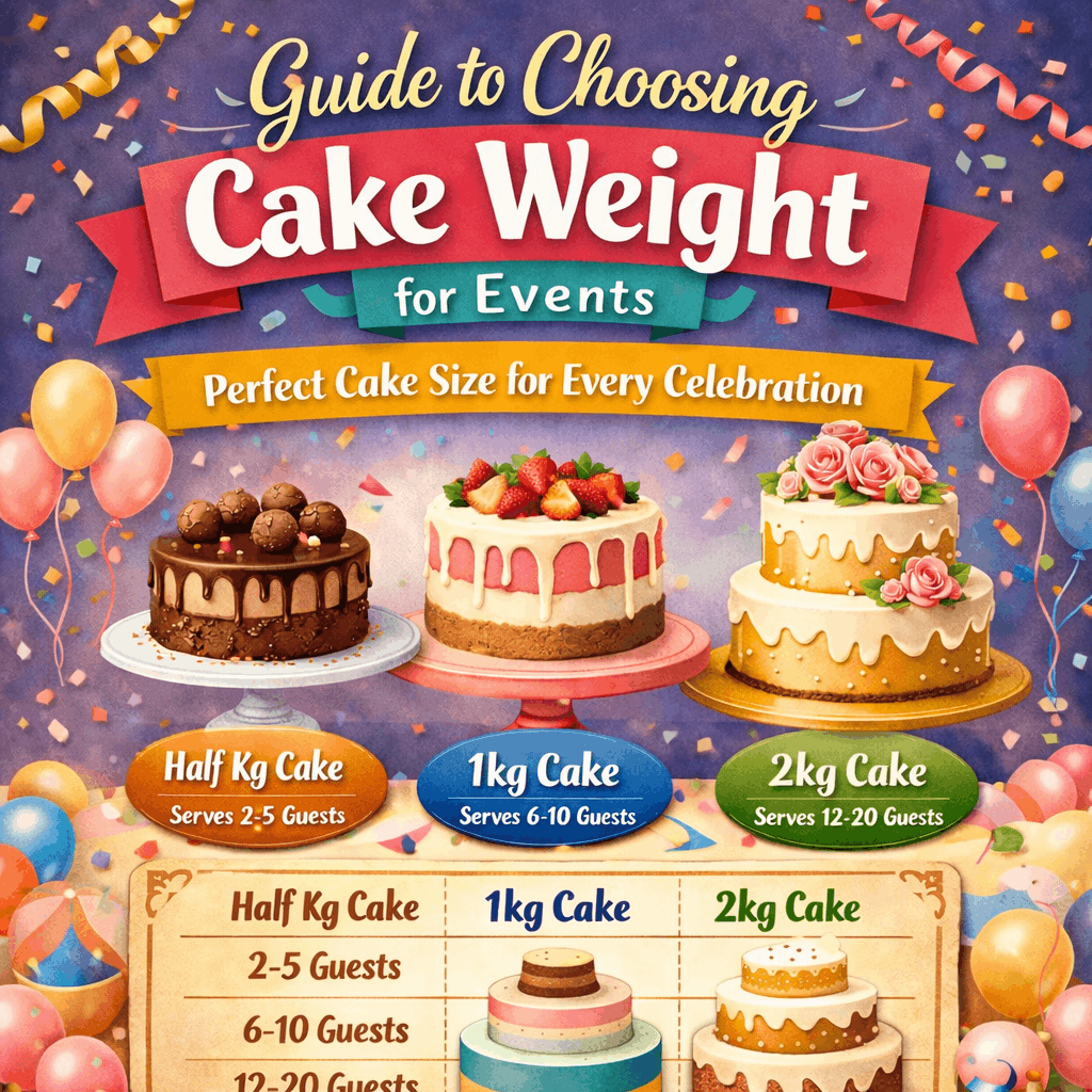 Guide to Choosing Cake Weight for Events: Perfect Cake Size for Every Celebration