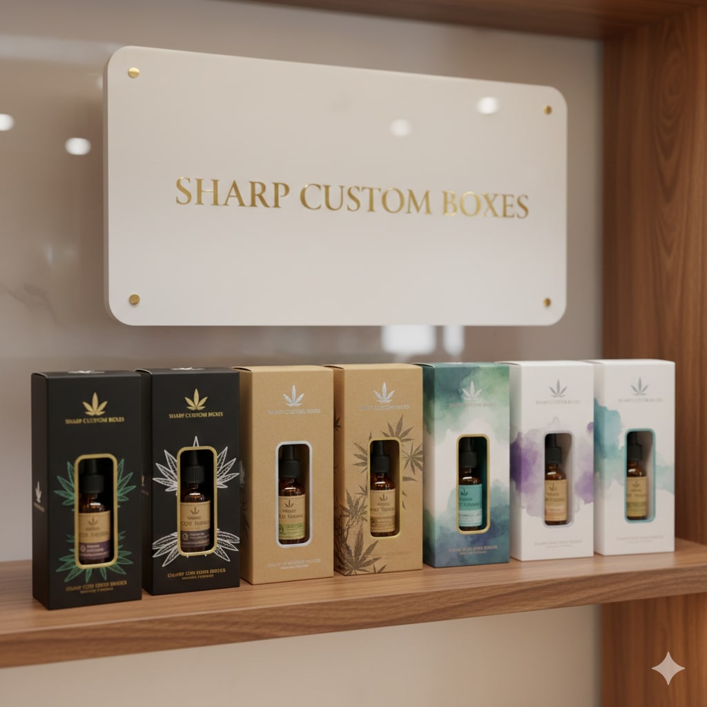Custom CBD Tincture Bottle Boxe