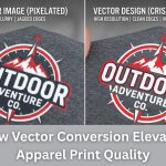How Vector Conversion Elevates Apparel Print Quality