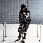 Mixed Emotion Black Graffiti Shorts