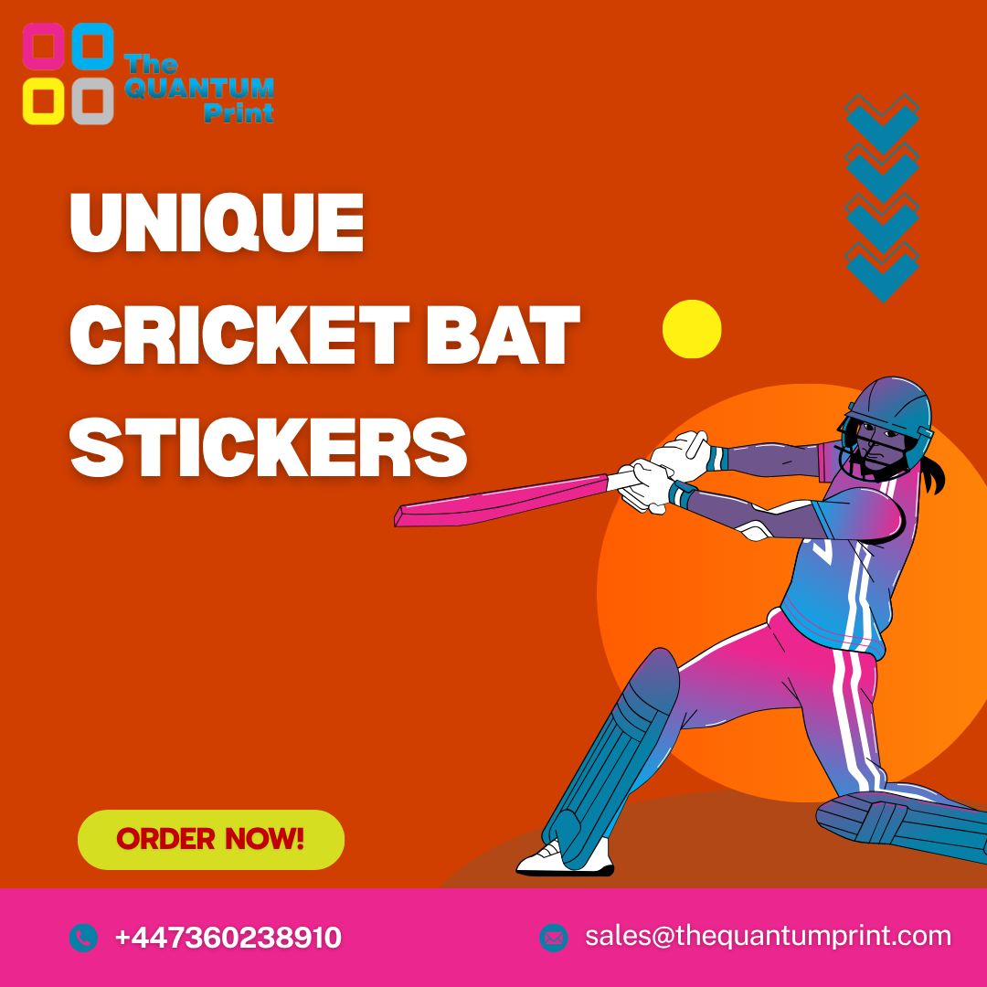 Personalized Cricket Bat Stickers in the United Kingdom – Design, Benefits, and Buying Guide