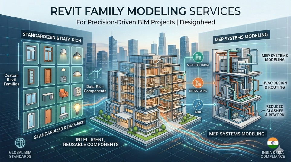 Revit Family Modeling Services for Precision-Driven BIM Projects