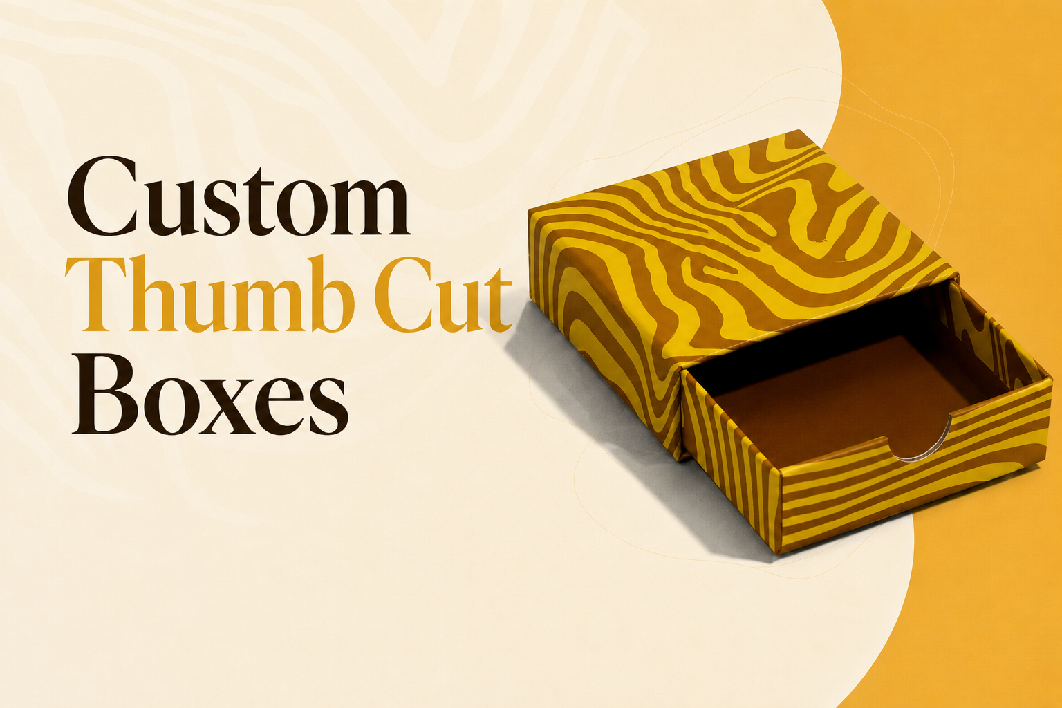 Custom Thumb Cut Boxes