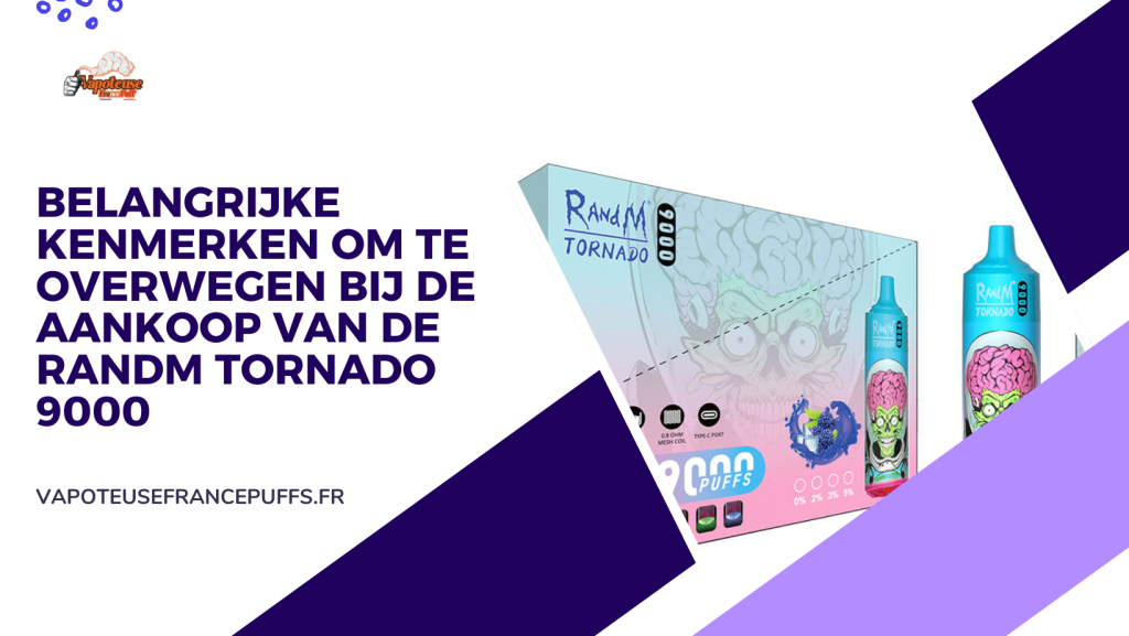 Belangrijke kenmerken om te overwegen bij de aankoop van de RandM Tornado 9000