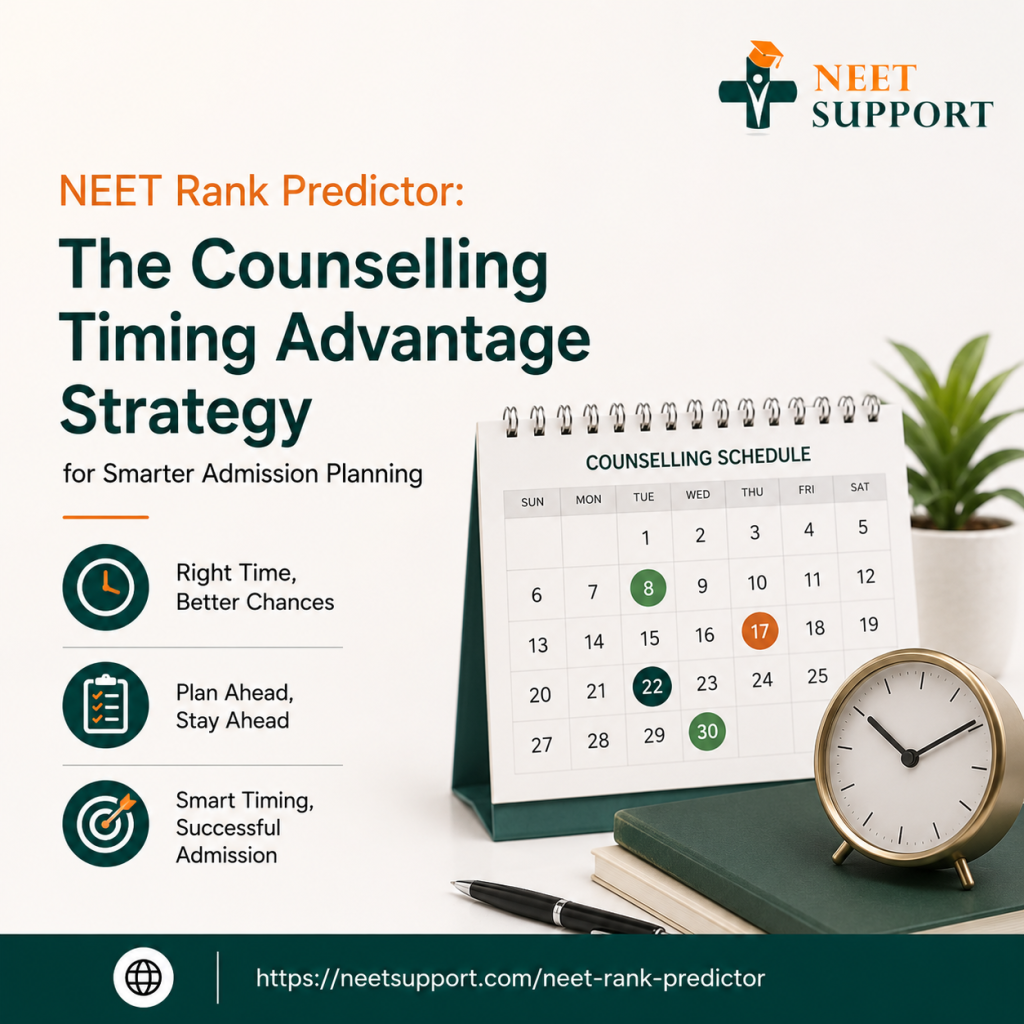 NEET Rank Predictor: The Counselling Timing Advantage Strategy for Smarter Admission Planning