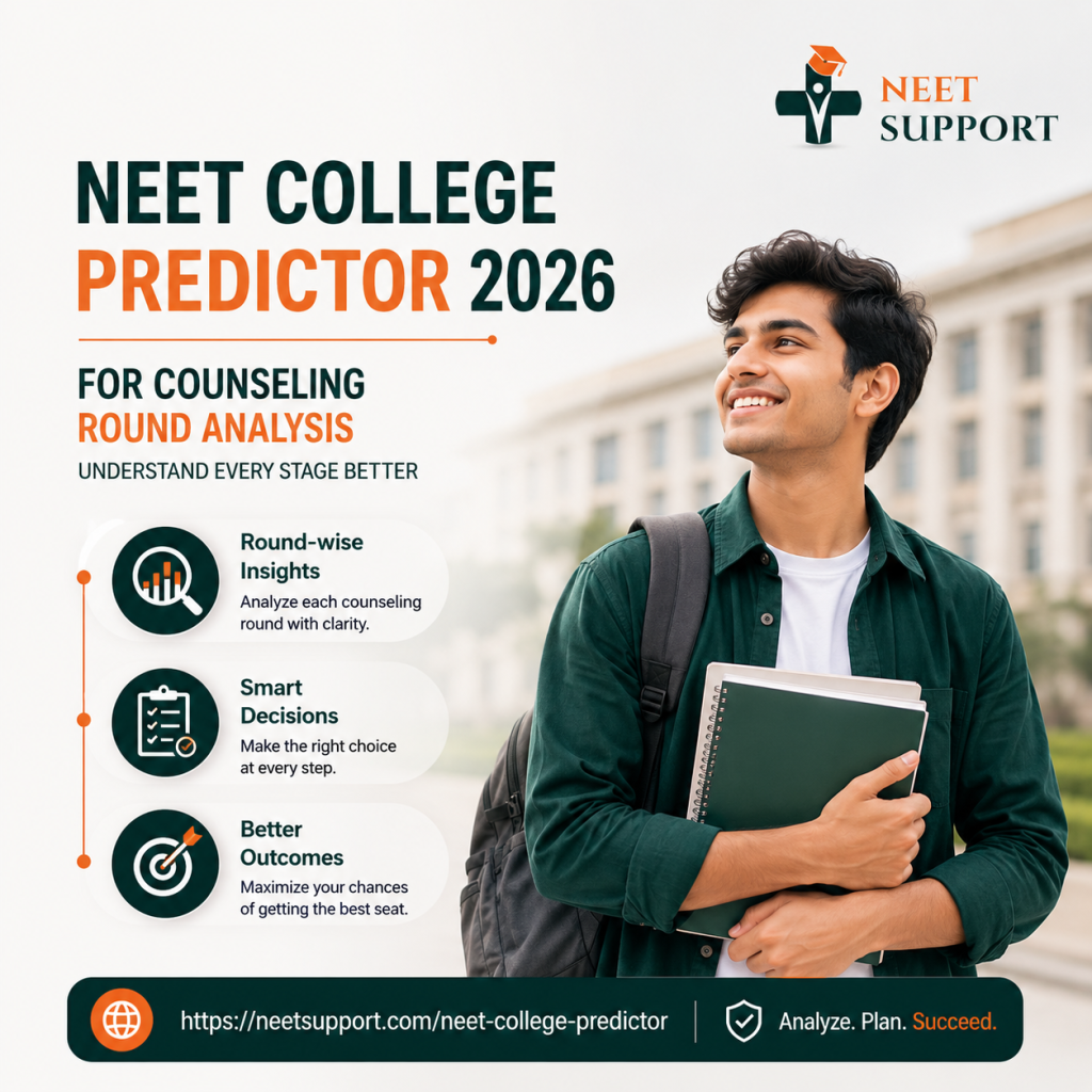 NEET College Predictor 2026 for Counseling Round Analysis: Understand Every Stage Better